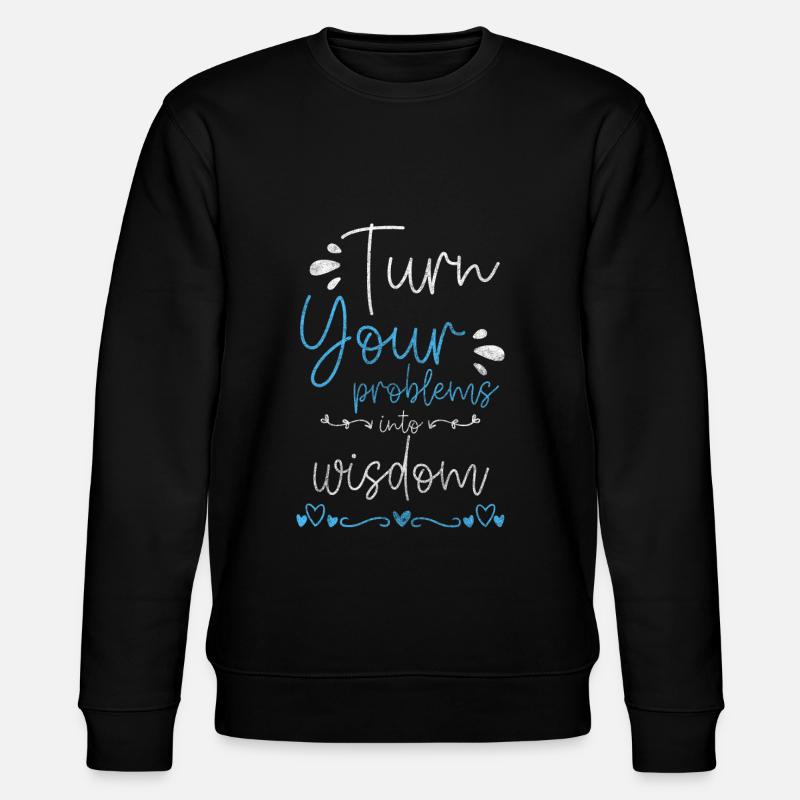 Problem? Nicht mein Problem Sarkasmus - Stanley/Stella Unisex Bio-Sweatshirt CHANGER - Schwarz