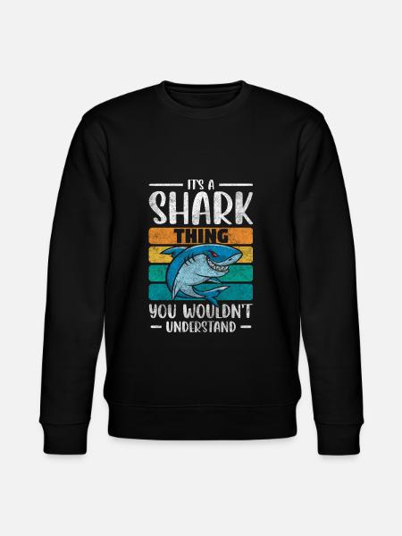 Shark Animal Fear King - Stanley/Stella CHANGER Unisex Organic Sweatshirt - black