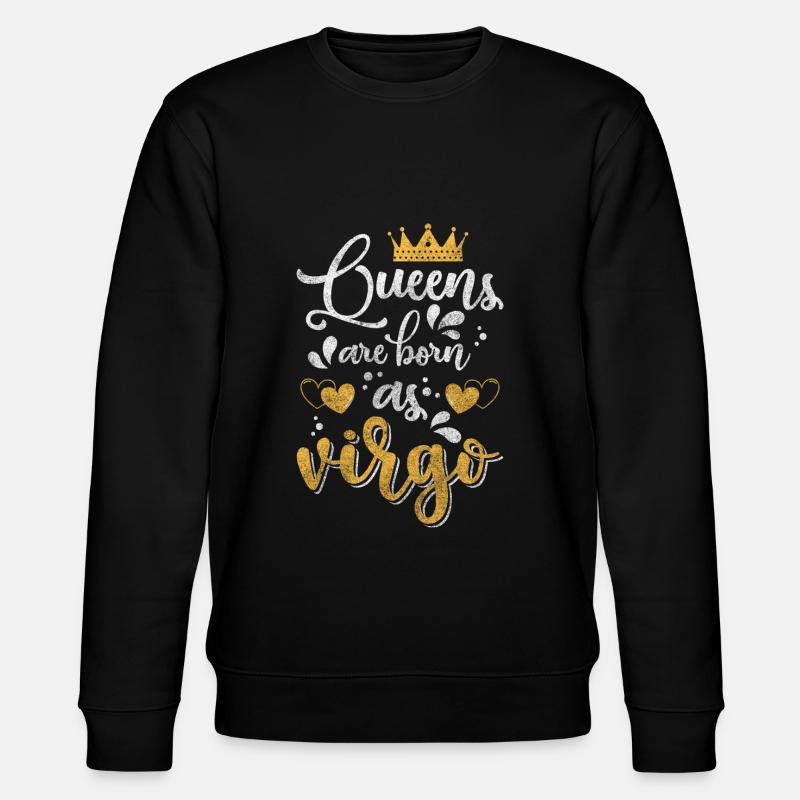 Jungfrau August Element Zeichen - Stanley/Stella Unisex Bio-Sweatshirt CHANGER  - Schwarz