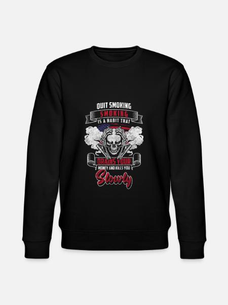 Non-Smoking Non-Smoking Cigarettes Non-Smoking - Stanley/Stella CHANGER Unisex Organic Sweatshirt - black