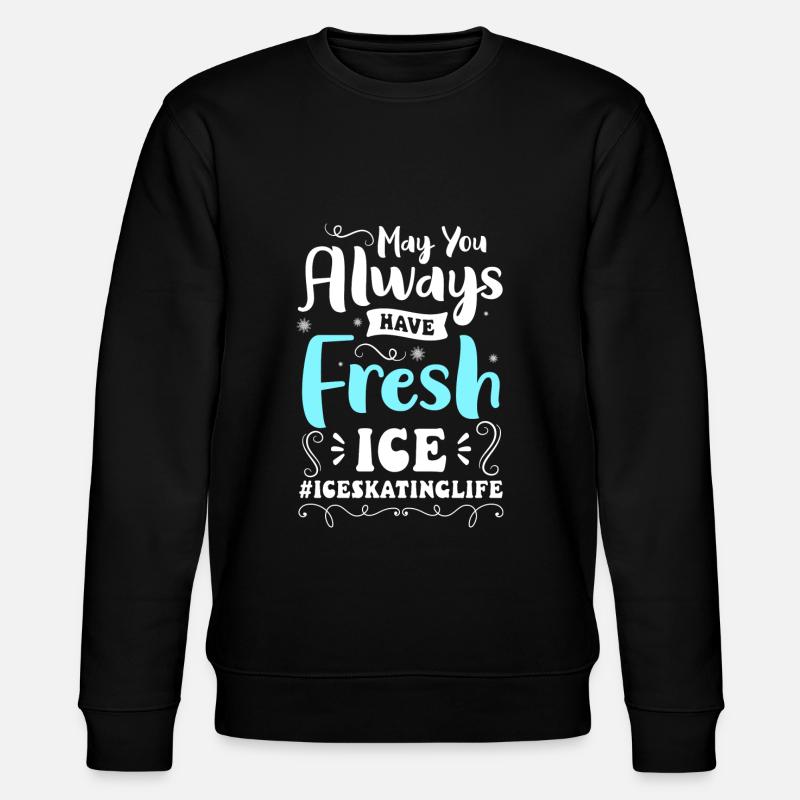 Schlittschuh Eisbahn - Stanley/Stella CHANGER Unisex Organic Sweatshirt - black