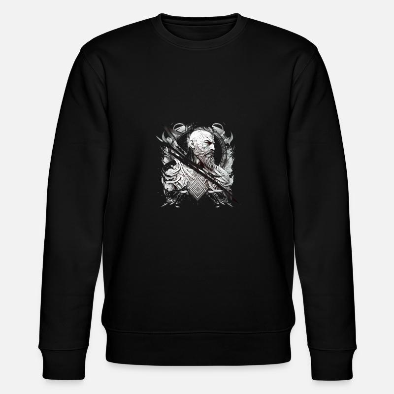 Futuristischer Krieger - Cyborg - Stanley/Stella Unisex Bio-Sweatshirt CHANGER  - Schwarz