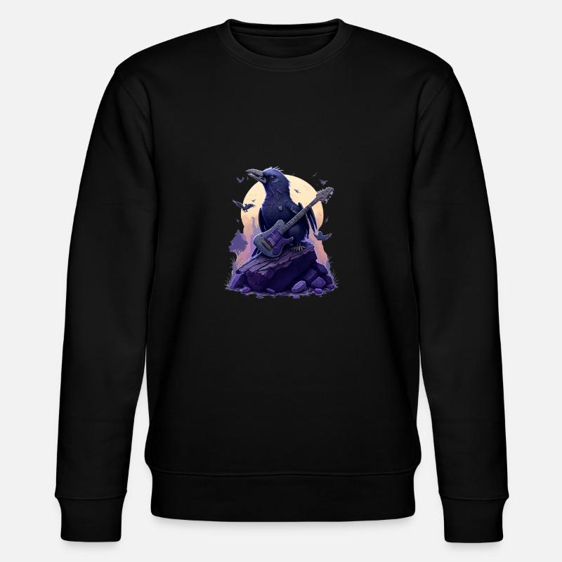 rock raven - Stanley/Stella CHANGER Unisex Organic Sweatshirt - black