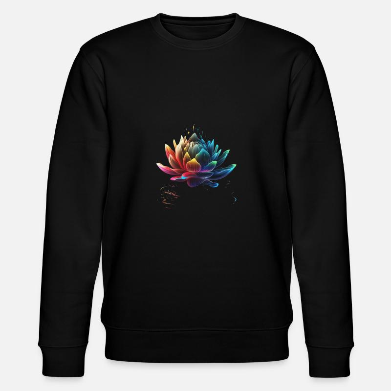 SCHÖNE NENUPHAR - Stanley/Stella Unisex Bio-Sweatshirt CHANGER  - Schwarz