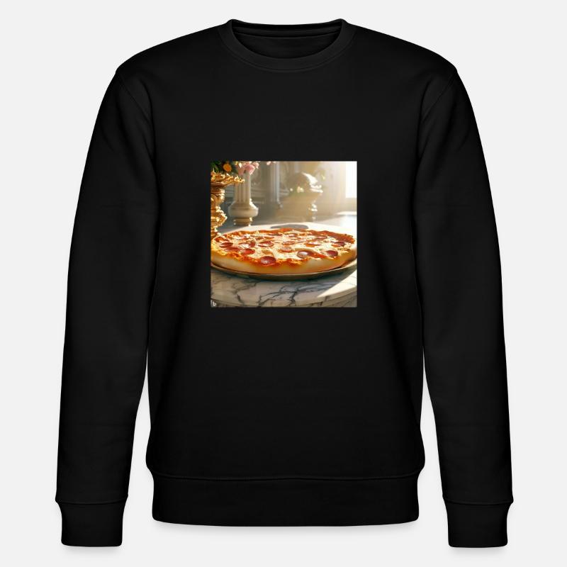 Pizza Lover Flavour - Stanley/Stella Unisex Bio-Sweatshirt CHANGER  - Schwarz