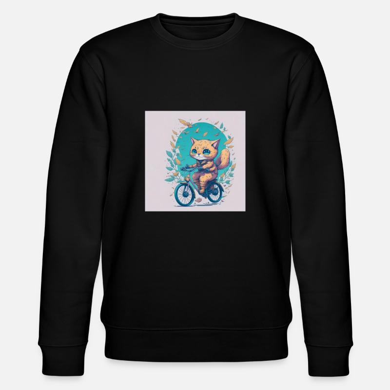 Chat à vélo - Sweat bio CHANGER Stanley/Stella Unisexe - noir