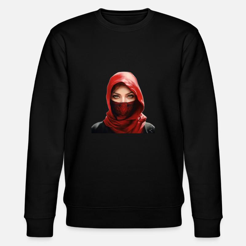 Fille arabe avec palituch - Sweat bio CHANGER Stanley/Stella Unisexe - noir
