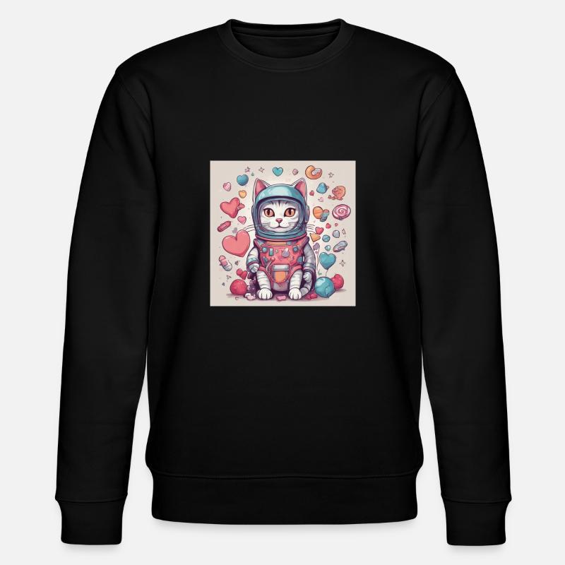 Chat dans l’espace Vol.5 - Sweat bio CHANGER Stanley/Stella Unisexe - noir