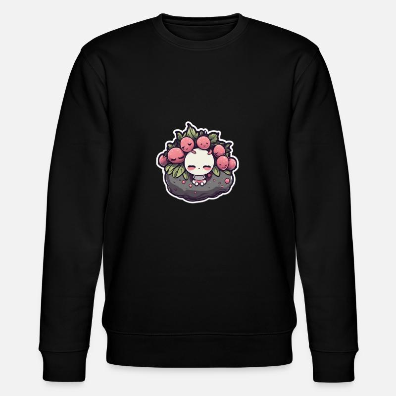 Fruchtmädchen - Stanley/Stella Unisex Bio-Sweatshirt CHANGER  - Schwarz