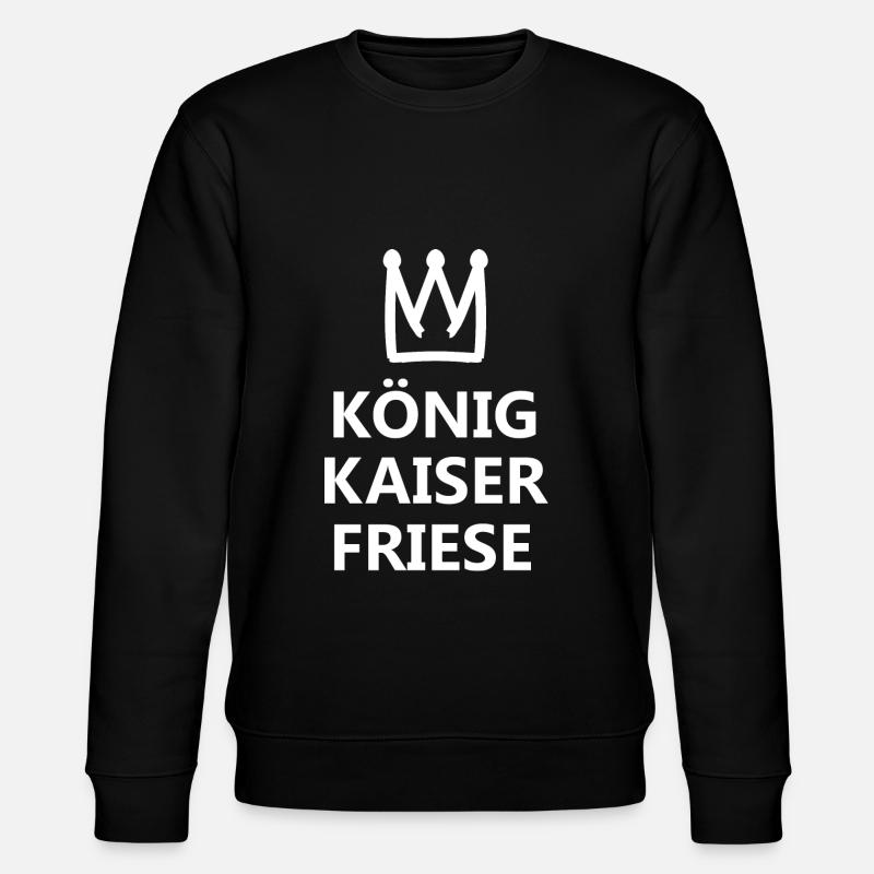 Der Herrscher aus Friesland - Stanley/Stella Unisex Bio-Sweatshirt CHANGER  - Schwarz