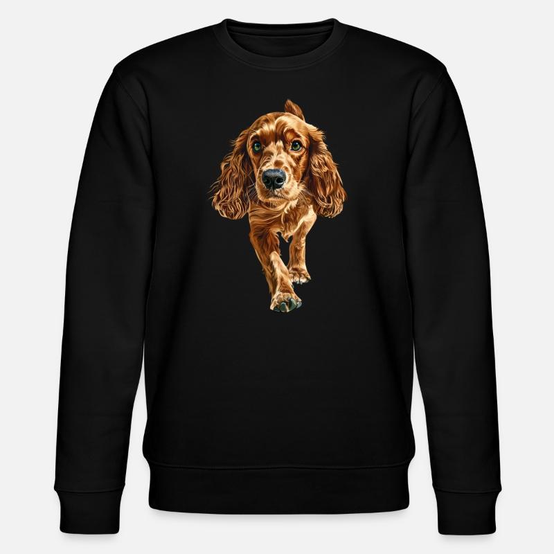Cocker Spaniel - Stanley/Stella Unisex Bio-Sweatshirt CHANGER  - Schwarz