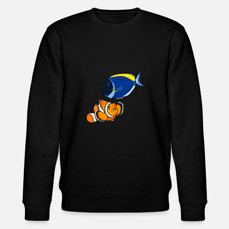Fische - Stanley/Stella Unisex Bio-Sweatshirt CHANGER  - Schwarz