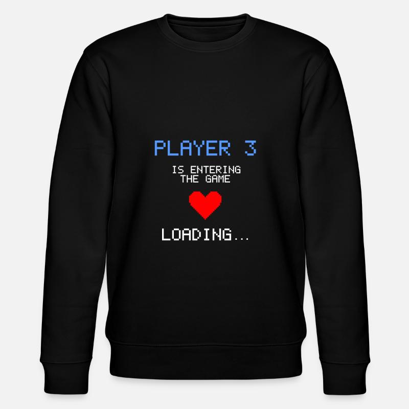 Annonce Grossesse Gamer Enceinte Nerd - Sweat bio CHANGER Stanley/Stella Unisexe - noir