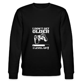 Gaming - Stanley/Stella Unisex Bio-Sweatshirt CHANGER  - Schwarz - Vorne - Nik (191cm) & Marisol (170cm)