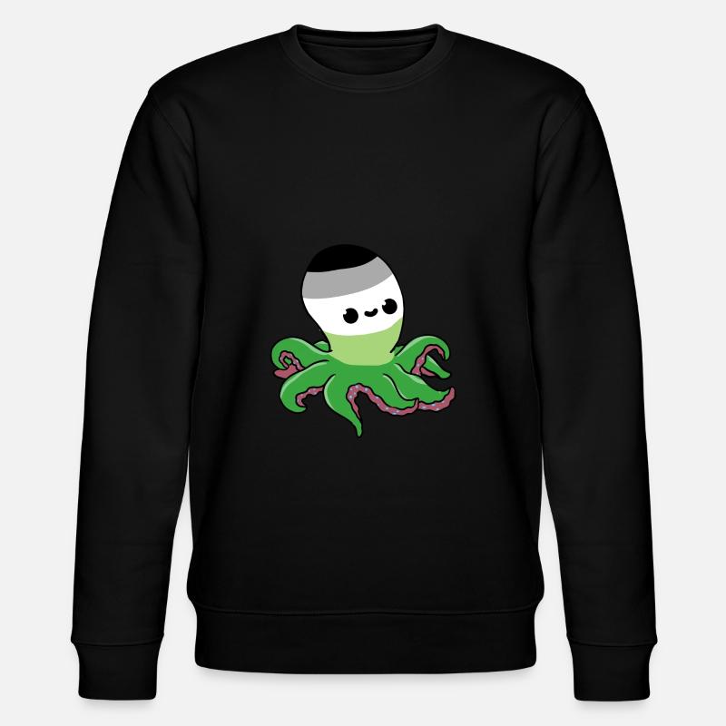 Aromantic Pride Octopus - Sweat bio CHANGER Stanley/Stella Unisexe - noir