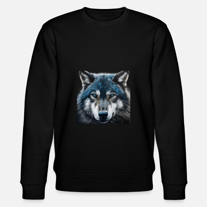 Wolf - Stanley/Stella Unisex Bio-Sweatshirt CHANGER  - Schwarz