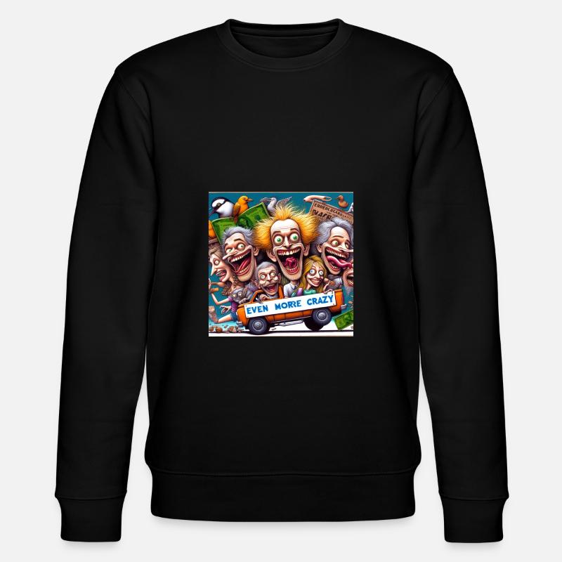 noch Verrückter - Stanley/Stella Unisex Bio-Sweatshirt CHANGER - Schwarz