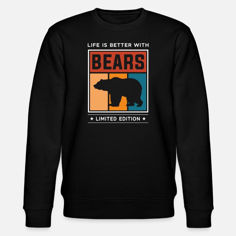 Ours - Sweat bio CHANGER Stanley/Stella Unisexe - noir