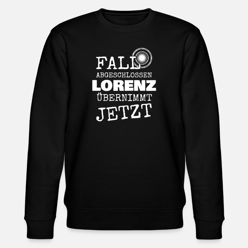 Prénom Lorenz - Sweat bio CHANGER Stanley/Stella Unisexe - noir
