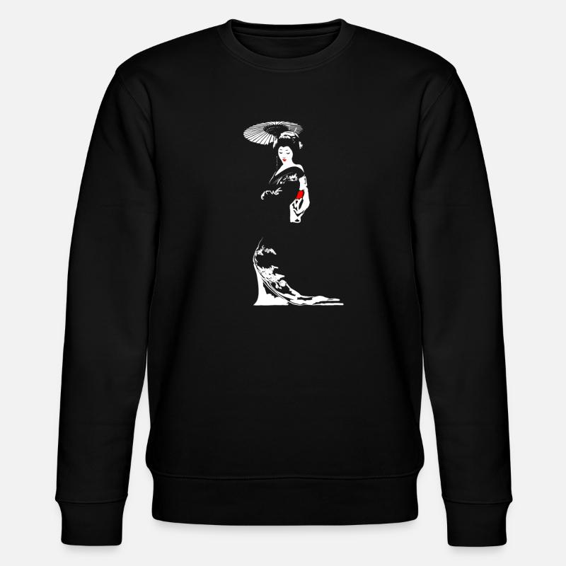 Geisha - Stanley/Stella Unisex Bio-Sweatshirt CHANGER - Schwarz