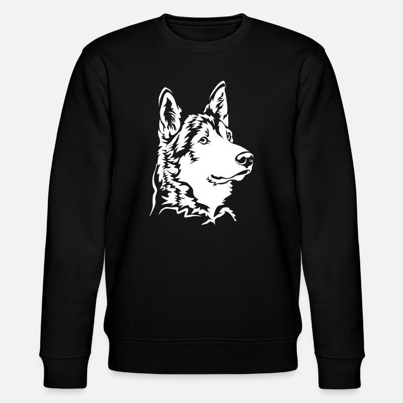 Tamaskan Head "Black Edition" - Stanley/Stella CHANGER Unisex Organic Sweatshirt - black