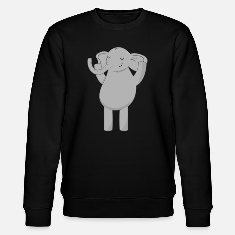 Éléphant éléphant - Sweat bio CHANGER Stanley/Stella Unisexe - noir