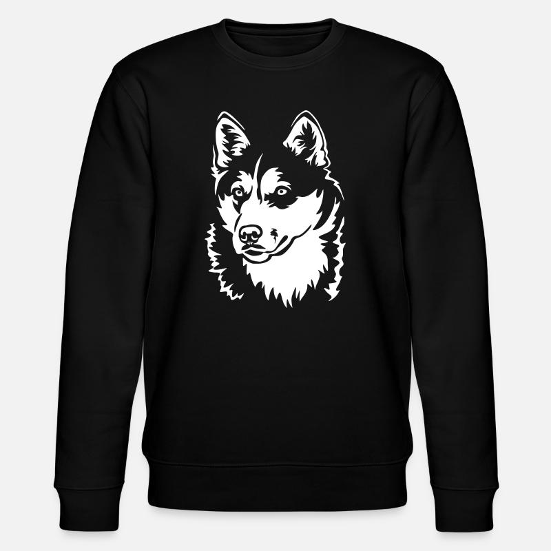 Husky Head "Black Edition" - Stanley/Stella CHANGER Unisex Organic Sweatshirt - black