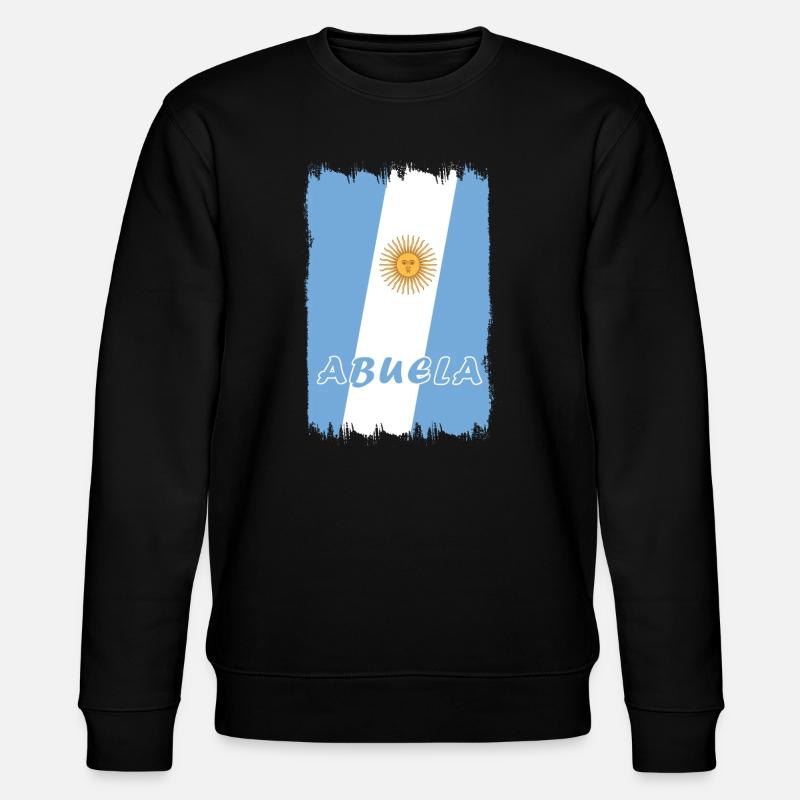 Argentinien Großmutter Design - Stanley/Stella Unisex Bio-Sweatshirt CHANGER  - Schwarz