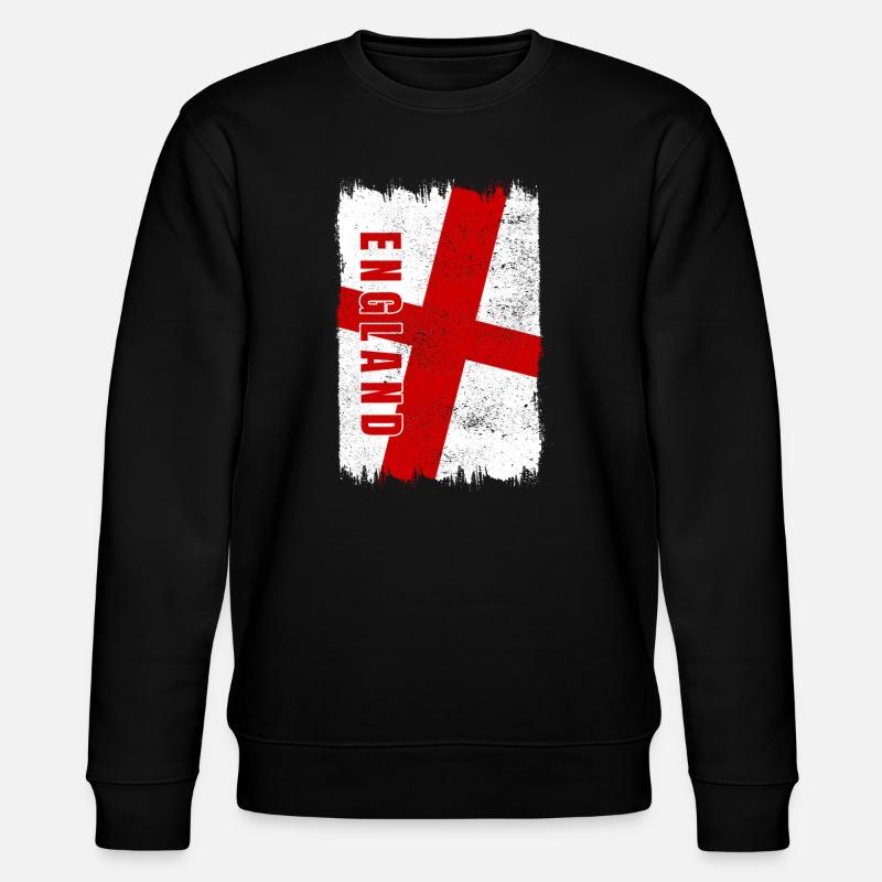 England Flagge - Stanley/Stella Unisex Bio-Sweatshirt CHANGER  - Schwarz