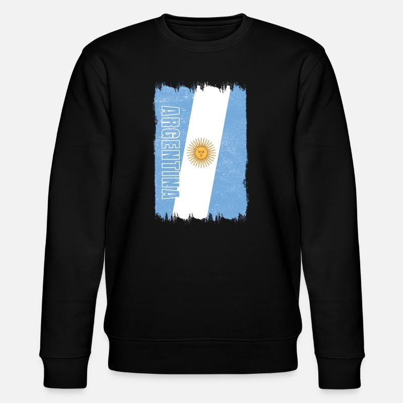 Drapeau Argentine - Sweat bio CHANGER Stanley/Stella Unisexe - noir