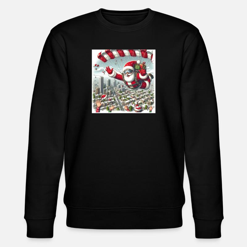 Weihnachts Design 13 - Stanley/Stella Unisex Bio-Sweatshirt CHANGER  - Schwarz