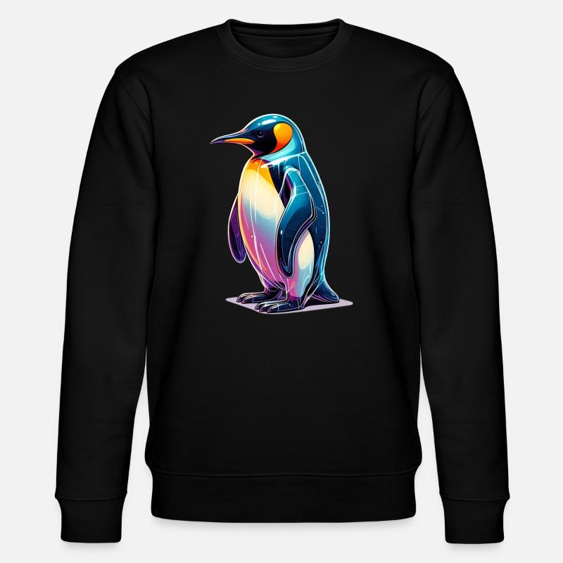 Pinguin - Stanley/Stella Unisex Bio-Sweatshirt CHANGER - Schwarz