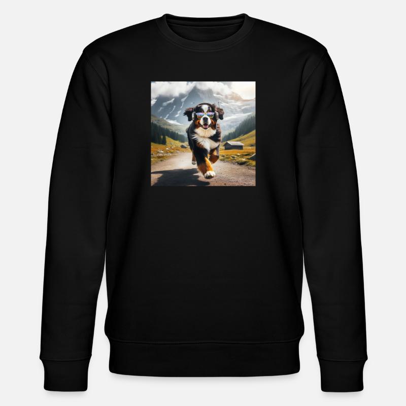 Berner Sennenhund - Stanley/Stella Unisex Bio-Sweatshirt CHANGER  - Schwarz