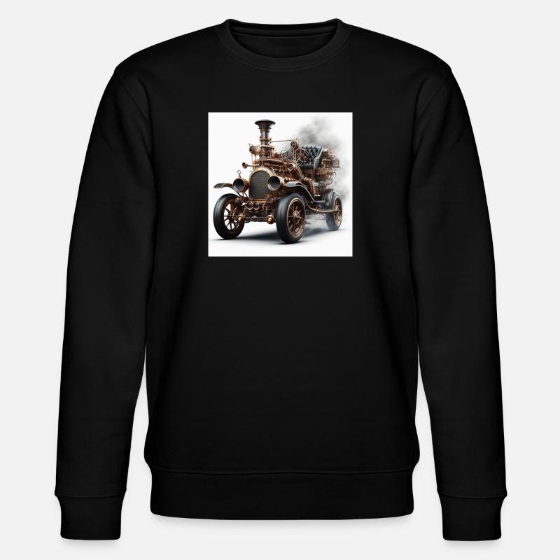 Dampfwagen - Stanley/Stella Unisex Bio-Sweatshirt CHANGER  - Schwarz