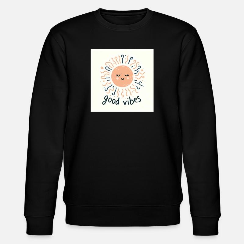 Eine zufriedene Sonne - Stanley/Stella Unisex Bio-Sweatshirt CHANGER  - Schwarz