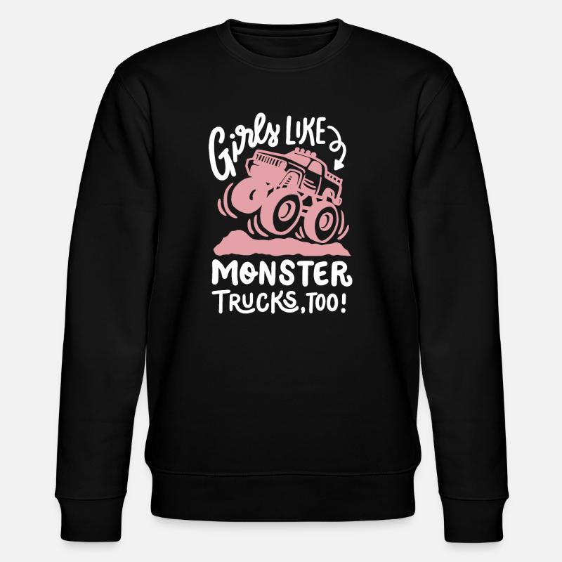 Monstertruck für Mädchen - Stanley/Stella Unisex Bio-Sweatshirt CHANGER  - Schwarz