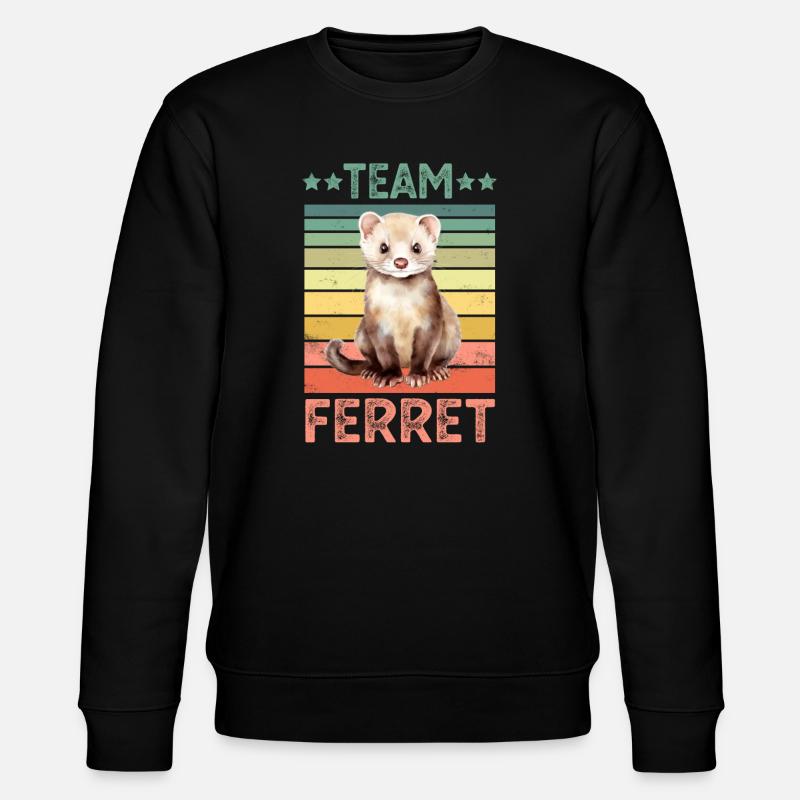 Frettchen - Stanley/Stella Unisex Bio-Sweatshirt CHANGER  - Schwarz