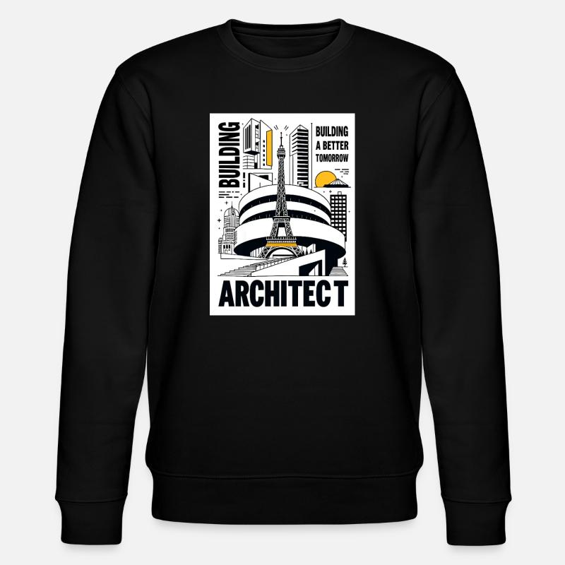 Architekt - Stanley/Stella Unisex Bio-Sweatshirt CHANGER  - Schwarz