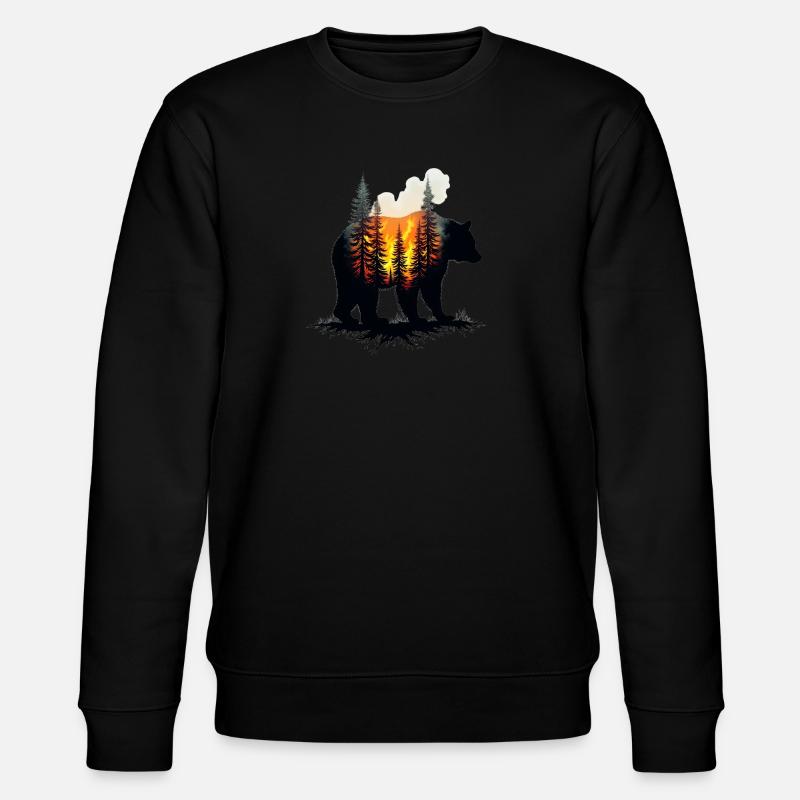 Ours - Stanley/Stella Unisex Bio-Sweatshirt CHANGER  - Schwarz