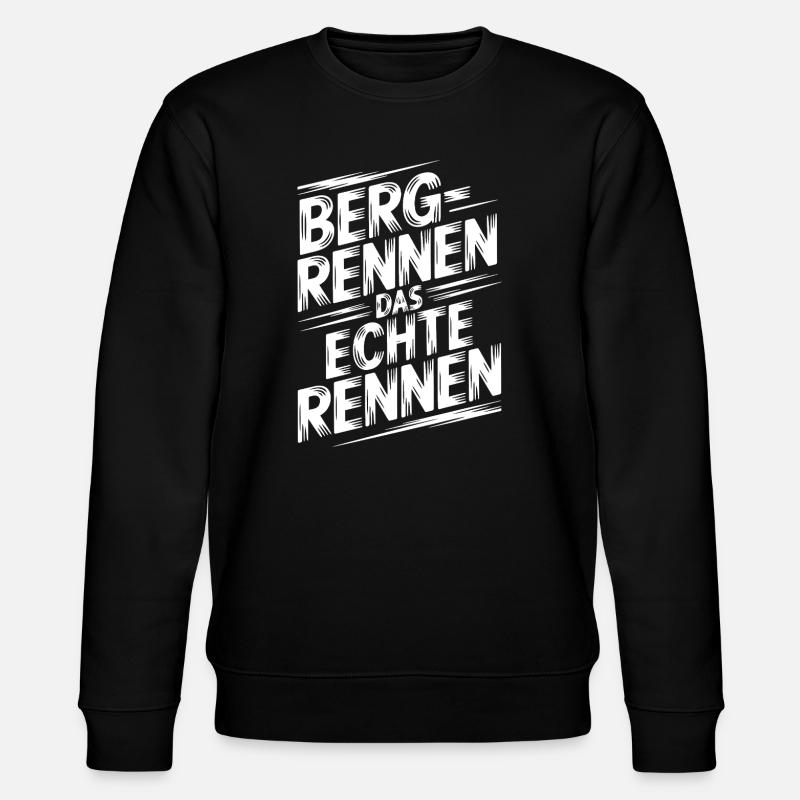 Bergrennen das echte Rennen - Stanley/Stella Unisex Bio-Sweatshirt CHANGER  - Schwarz