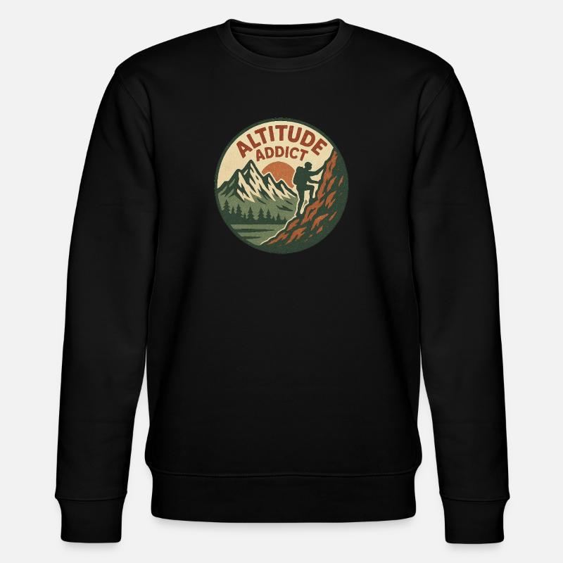 Altitude Addict - Stanley/Stella Unisex Bio-Sweatshirt CHANGER  - Schwarz