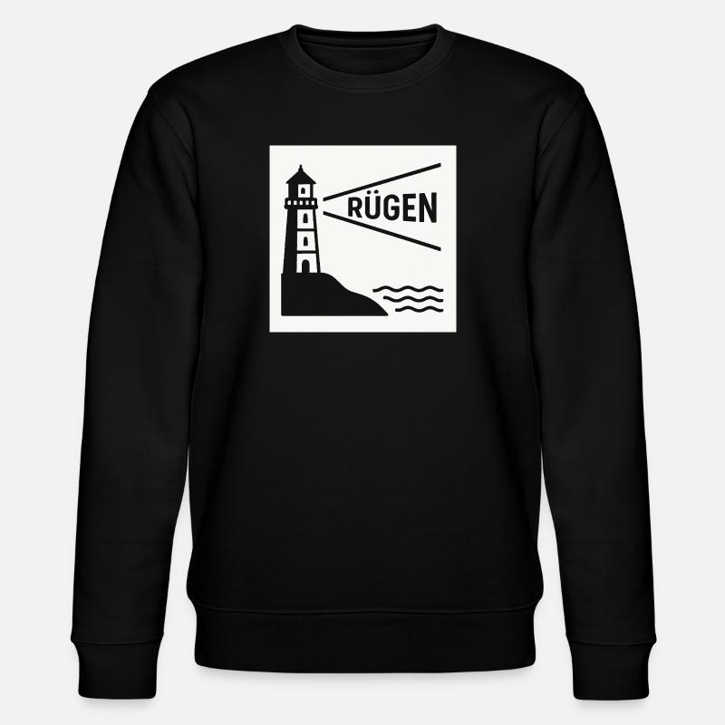 Rügen - Stanley/Stella Unisex Bio-Sweatshirt CHANGER  - Schwarz