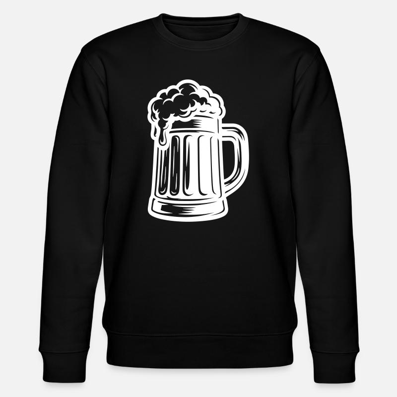 Bier Bierkrug Symbol - Stanley/Stella Unisex Bio-Sweatshirt CHANGER  - Schwarz