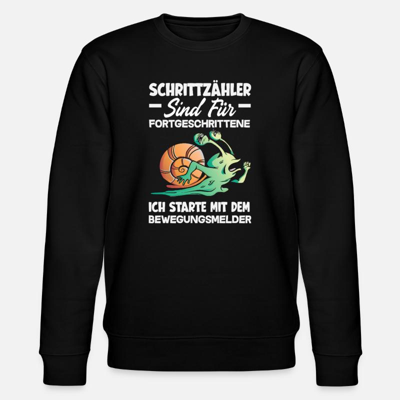 Podomètre? J’utilise le détecteur de mouvement - Sweat bio CHANGER Stanley/Stella Unisexe - noir