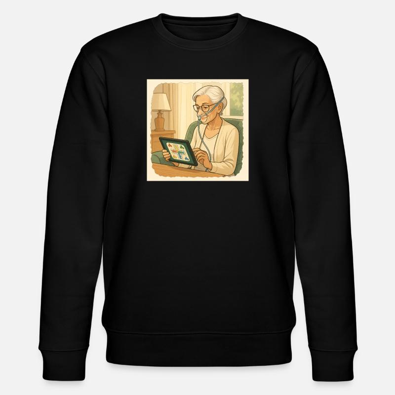 Oma Karin  - Stanley/Stella Unisex Bio-Sweatshirt CHANGER  - Schwarz