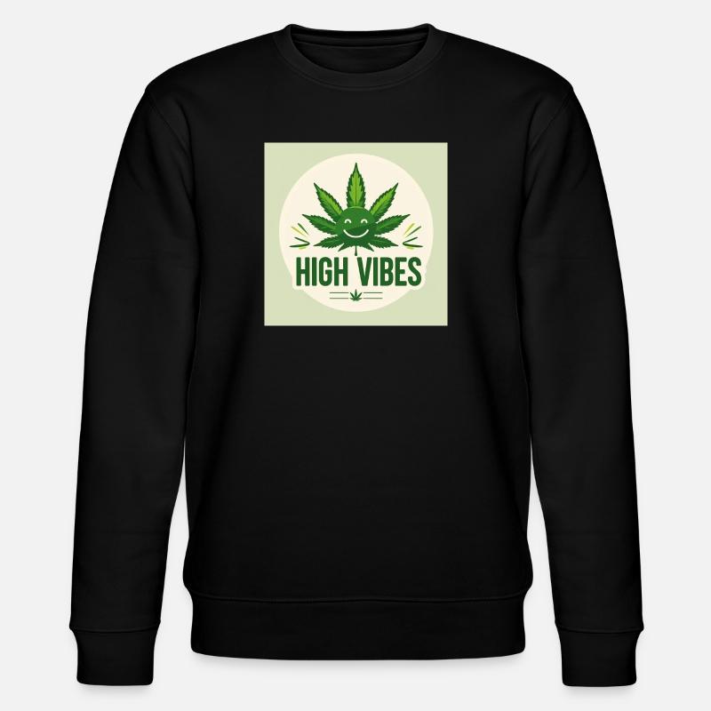 Joie verte à haute vibration - Sweat bio CHANGER Stanley/Stella Unisexe - noir