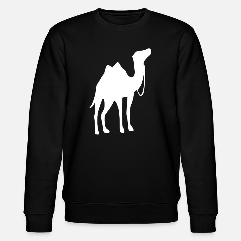 Kamel T-shirt Geschenk - Stanley/Stella Unisex Bio-Sweatshirt CHANGER  - Schwarz