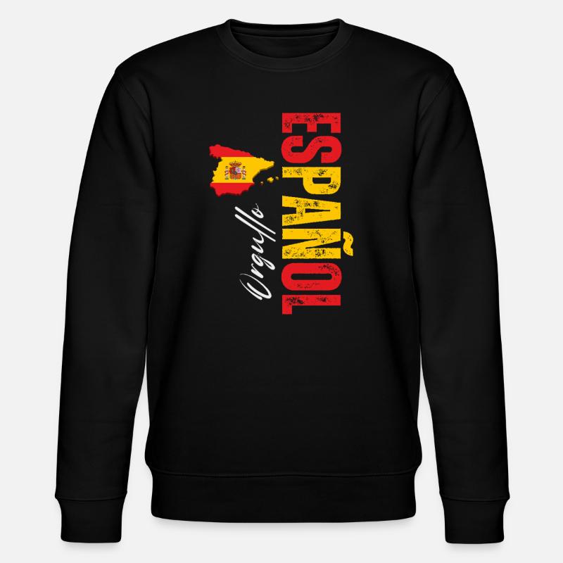 Spanish Pride, conception verticale - Sweat bio CHANGER Stanley/Stella Unisexe - noir