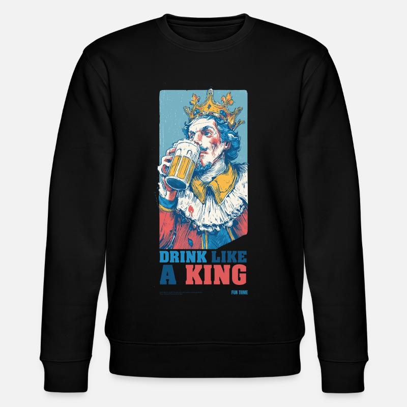 Königlicher Biergenuss - Stanley/Stella Unisex Bio-Sweatshirt CHANGER  - Schwarz