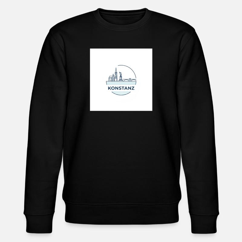 Constance Skyline Lake Constance Emblem - Stanley/Stella CHANGER Unisex Organic Sweatshirt - black